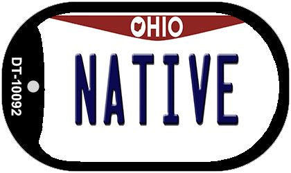 Native Ohio Novelty Metal Dog Tag Necklace DT-10092