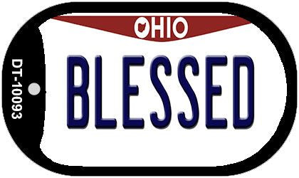 Blessed Ohio Novelty Metal Dog Tag Necklace DT-10093