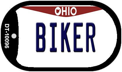 Biker Ohio Novelty Metal Dog Tag Necklace DT-10096