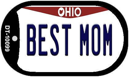 Best Mom Ohio Novelty Metal Dog Tag Necklace DT-10099