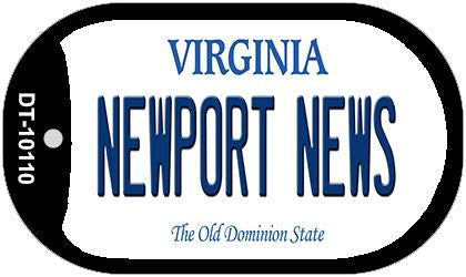 Newport News Virginia Novelty Metal Dog Tag Necklace DT-10110