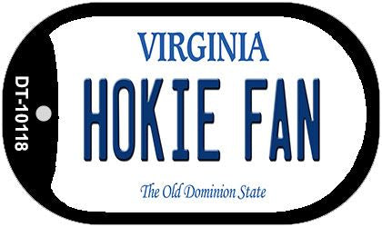 Hokie Fan Virginia Novelty Metal Dog Tag Necklace DT-10118
