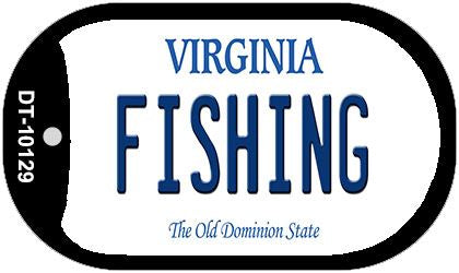 Fishing Virginia Novelty Metal Dog Tag Necklace DT-10129