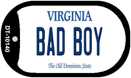 Bad Boy Virginia Novelty Metal Dog Tag Necklace DT-10140