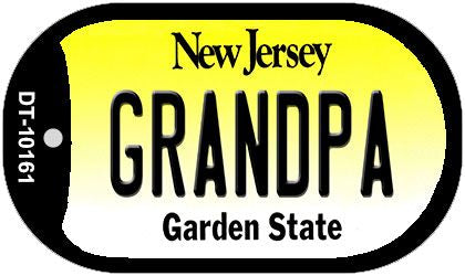 Grandpa New Jersey Novelty Metal Dog Tag Necklace DT-10161