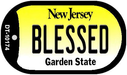 Blessed New Jersey Novelty Metal Dog Tag Necklace DT-10174