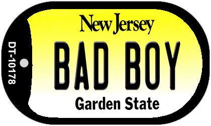 Bad Boy New Jersey Novelty Metal Dog Tag Necklace DT-10178