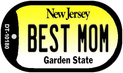 Best Mom New Jersey Novelty Metal Dog Tag Necklace DT-10180