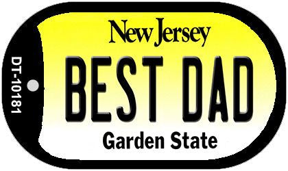 Best Dad New Jersey Novelty Metal Dog Tag Necklace DT-10181