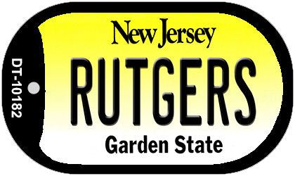 Rutgers New Jersey Novelty Metal Dog Tag Necklace DT-10182