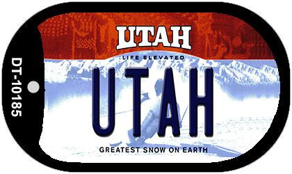 Utah Novelty Metal Dog Tag Necklace DT-10185