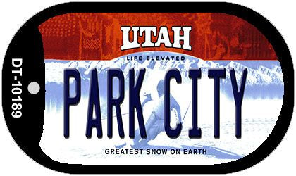 Park City Utah Novelty Metal Dog Tag Necklace DT-10189