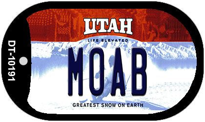 Moab Utah Novelty Metal Dog Tag Necklace DT-10191