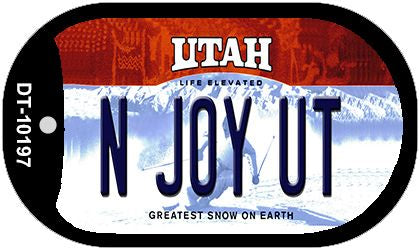 N Joy UT Utah Novelty Metal Dog Tag Necklace DT-10197
