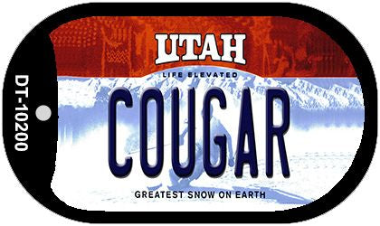 Cougar Utah Novelty Metal Dog Tag Necklace DT-10200
