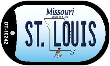 St. Louis Missouri Novelty Metal Dog Tag Necklace DT-10242