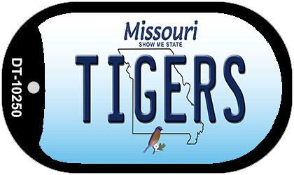 Tigers Missouri Novelty Metal Dog Tag Necklace DT-10250