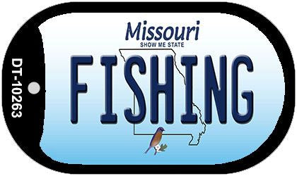 Fishing Missouri Novelty Metal Dog Tag Necklace DT-10263