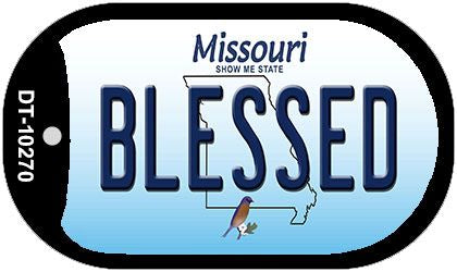 Blessed Missouri Novelty Metal Dog Tag Necklace DT-10270