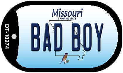 Bad Boy Missouri Novelty Metal Dog Tag Necklace DT-10274