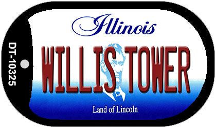 Willis Tower Illinois Novelty Metal Dog Tag Necklace DT-10325