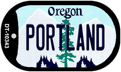 Portland Oregon Novelty Metal Dog Tag Necklace DT-10343