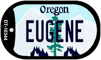 Eugene Oregon Novelty Metal Dog Tag Necklace DT-10344