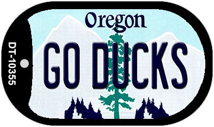 Go Ducks Oregon Novelty Metal Dog Tag Necklace DT-10355