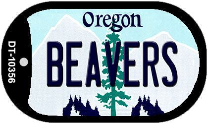 Beavers Oregon Novelty Metal Dog Tag Necklace DT-10356