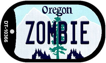 Zombie Oregon Novelty Metal Dog Tag Necklace DT-10366