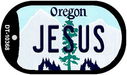 Jesus Oregon Novelty Metal Dog Tag Necklace DT-10368