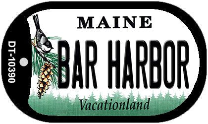 Bar Harbor Maine Novelty Metal Dog Tag Necklace DT-10390