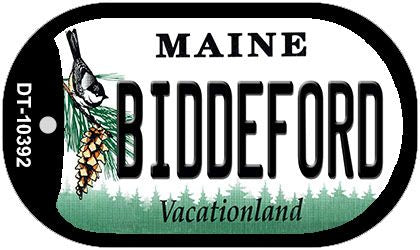 Biddeford Maine Novelty Metal Dog Tag Necklace DT-10392