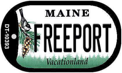 Freeport Maine Novelty Metal Dog Tag Necklace DT-10393