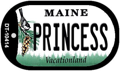 Princess Maine Novelty Metal Dog Tag Necklace DT-10414