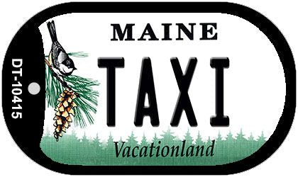 Taxi Maine Novelty Metal Dog Tag Necklace DT-10415