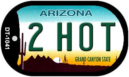 2 Hot Arizona Novelty Metal Dog Tag Necklace DT-1041