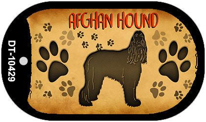 Afghan Hound Novelty Metal Dog Tag Necklace DT-10429