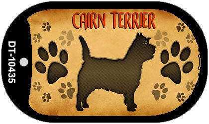 Cairn Terrier Novelty Metal Dog Tag Necklace DT-10435
