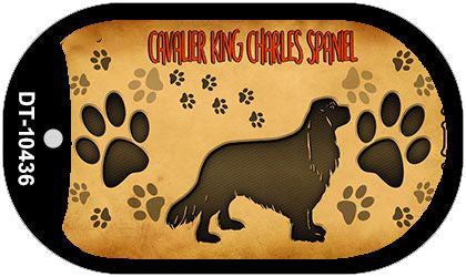 Cavalier King Charles Spaniel Novelty Metal Dog Tag Necklace DT-10436