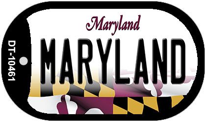 Maryland Novelty Metal Dog Tag Necklace DT-10461