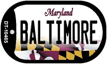 Baltimore Maryland Novelty Metal Dog Tag Necklace DT-10465