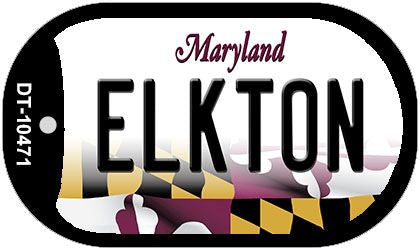Elkton Maryland Novelty Metal Dog Tag Necklace DT-10471