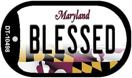 Blessed Maryland Novelty Metal Dog Tag Necklace DT-10498