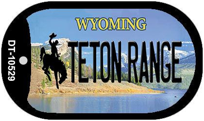 Teton Range Wyoming Novelty Metal Dog Tag Necklace DT-10529