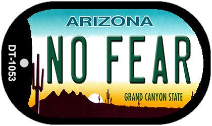 No Fear Arizona Novelty Metal Dog Tag Necklace DT-1053