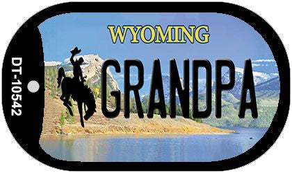 Grandpa Wyoming Novelty Metal Dog Tag Necklace DT-10542