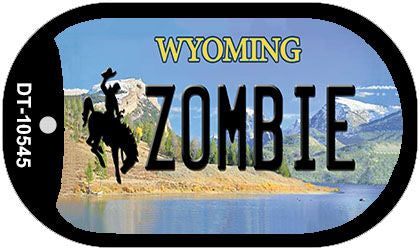 Zombie Wyoming Novelty Metal Dog Tag Necklace DT-10545