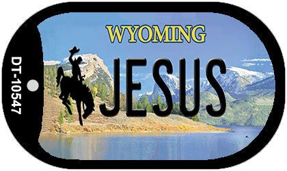 Jesus Wyoming Novelty Metal Dog Tag Necklace DT-10547