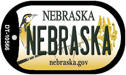 Nebraska Novelty Metal Dog Tag Necklace DT-10566